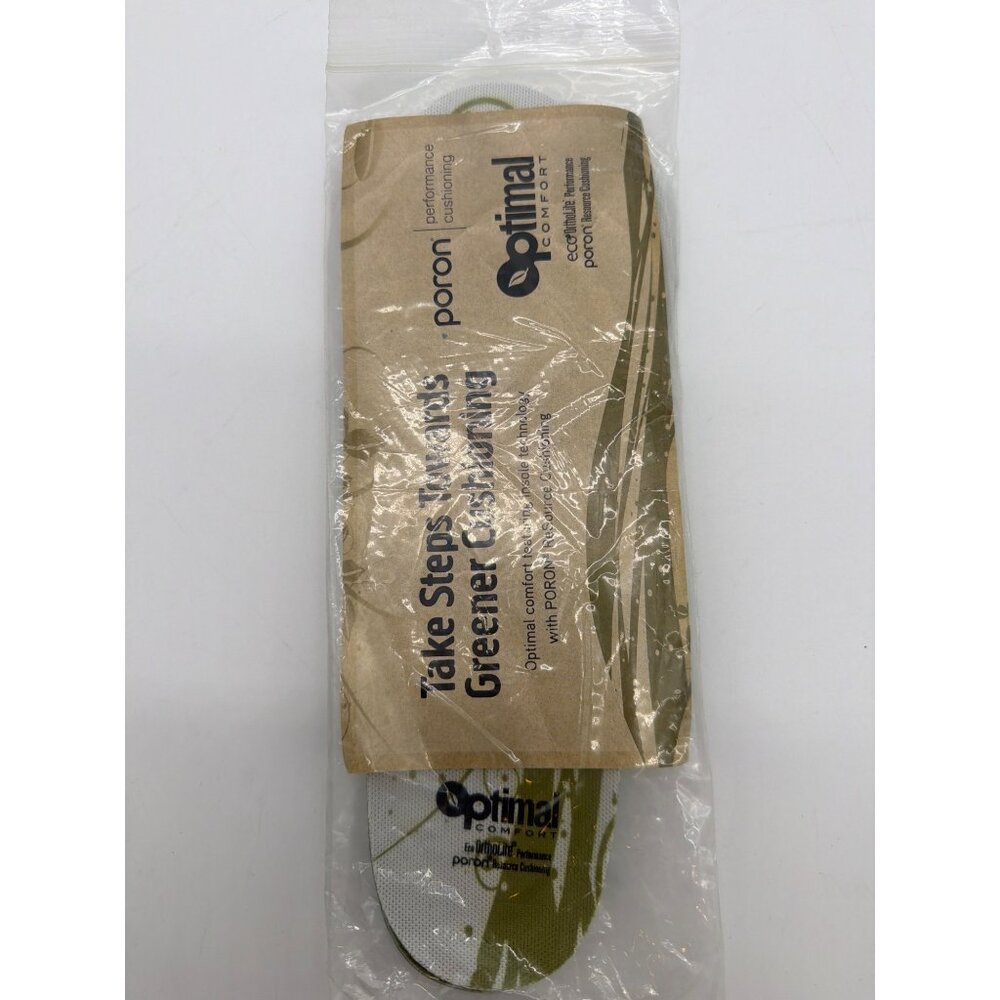 Optimal Comfort PORON ReSource Green Insole Cushioning For Men Size 8.5 Eco-Frie